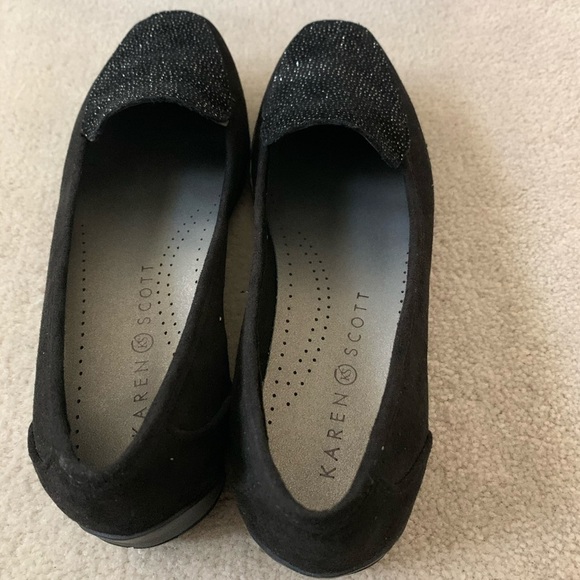 New Karen Scott Jodi Slip-On Flats, bk/bling 5.5 - Picture 10 of 15